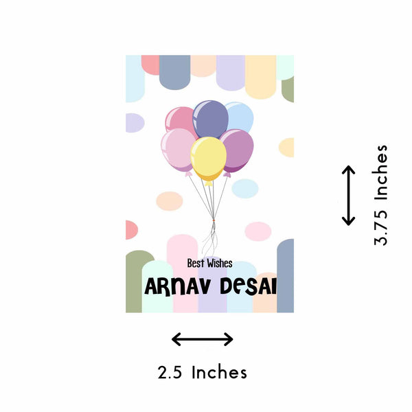 Gift tags / Gift Stickers - Polka Balloons Theme - Chatterbox Labels - Gift Tags
