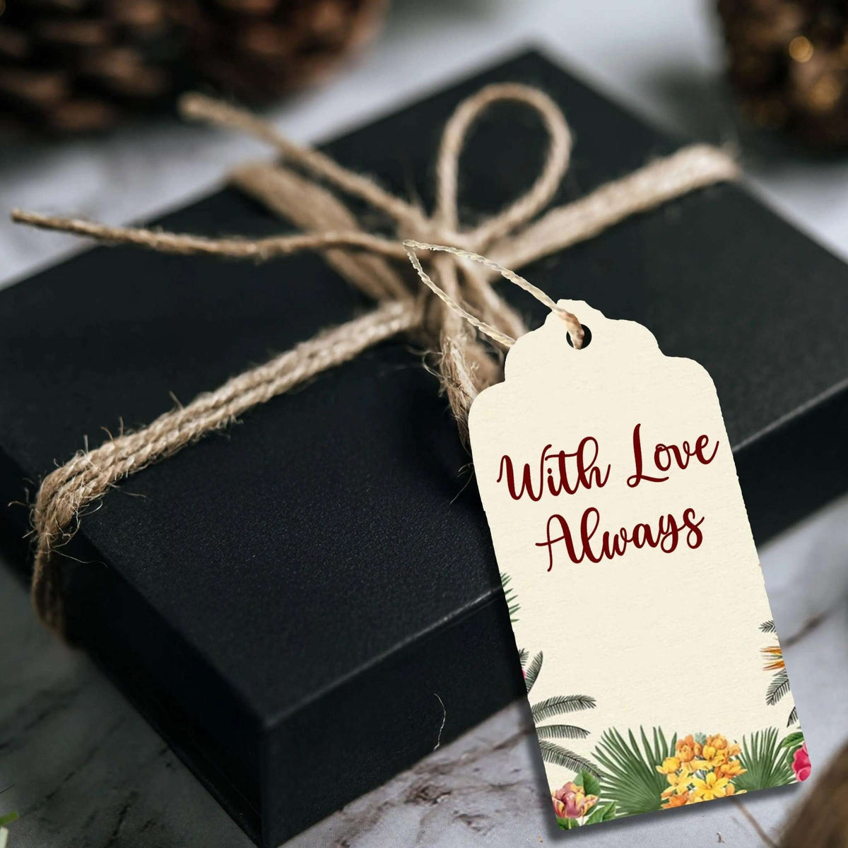 Premium Personalised Gift Tags - Golden Blossom - Set of 15 - Chatterbox Labels - Gift Tags