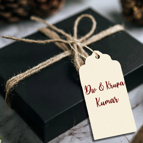 Premium Personalised Gift Tags - Golden Blossom - Set of 15 Chatterbox Labels