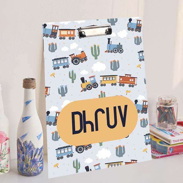 Custom Exam board - Prickly Travels - Chatterbox Labels - Clipboard
