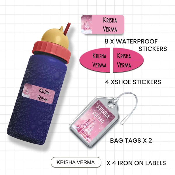Mini Combo Label Pack - Set of 18 - GIRLS & PRINCESSES - Chatterbox Labels - Value Packs