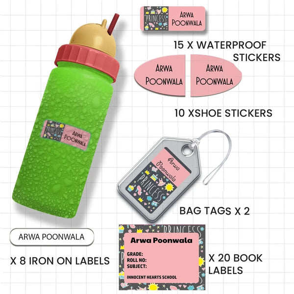 All You Need Pack - Set of 55 pieces - GIRLS & PRINCESSES - Chatterbox Labels - Value Packs