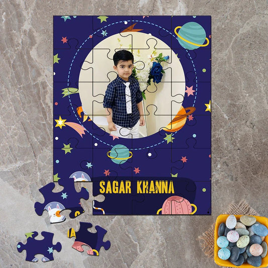 Custom Acrylic Photo Puzzle - Space Grid - Chatterbox Labels - Puzzle
