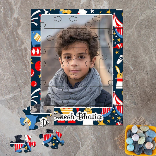 Custom Acrylic Photo Puzzle - Carnival Clicks Design - Chatterbox Labels - Puzzle