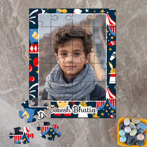 Custom Acrylic Photo Puzzle - Carnival Clicks Design