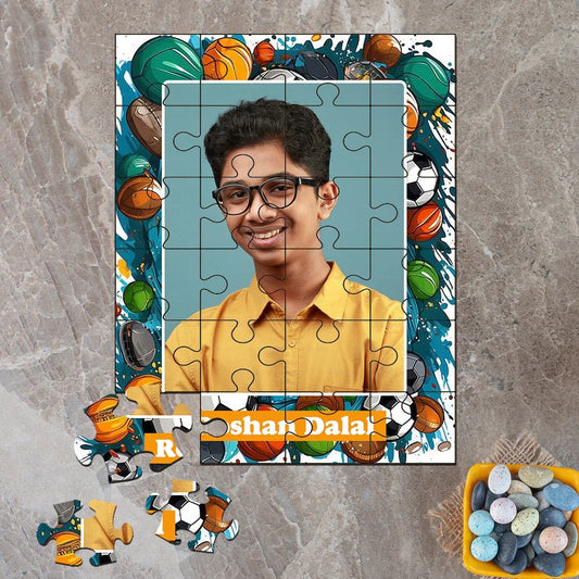 Custom Acrylic Photo Puzzle - Sports Theme - Chatterbox Labels - Puzzle