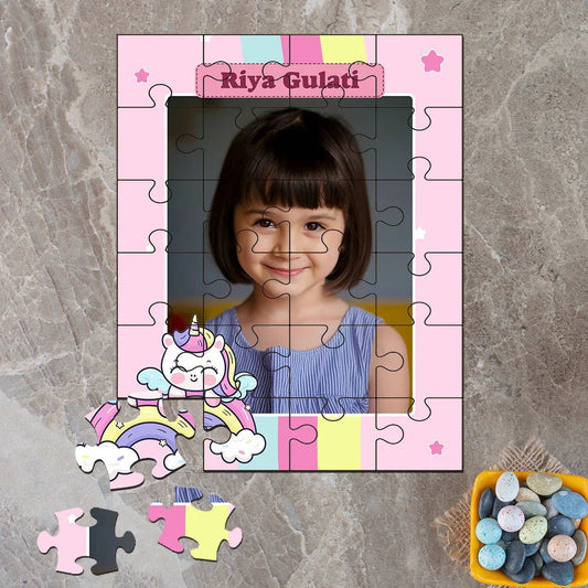 Custom Acrylic Photo Puzzle - Unicorn Theme - Chatterbox Labels - Puzzle