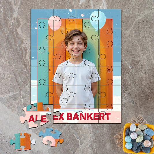 Custom Acrylic Photo Puzzle - Mosaic Theme - Chatterbox Labels - Puzzle