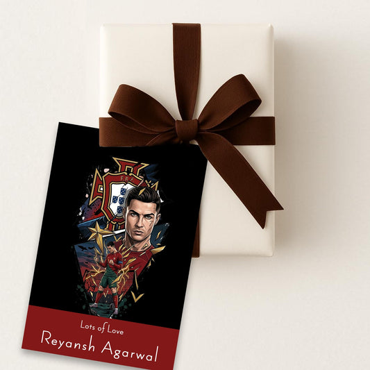 Personalised Gift tags / Gift Stickers - Ronaldo Design - Chatterbox Labels-Gift Tags