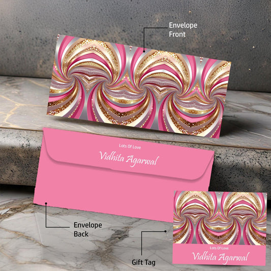 Personalised Money Envelopes - Rainbow Swirl Theme - Set of 20 - Chatterbox Labels-Envelopes