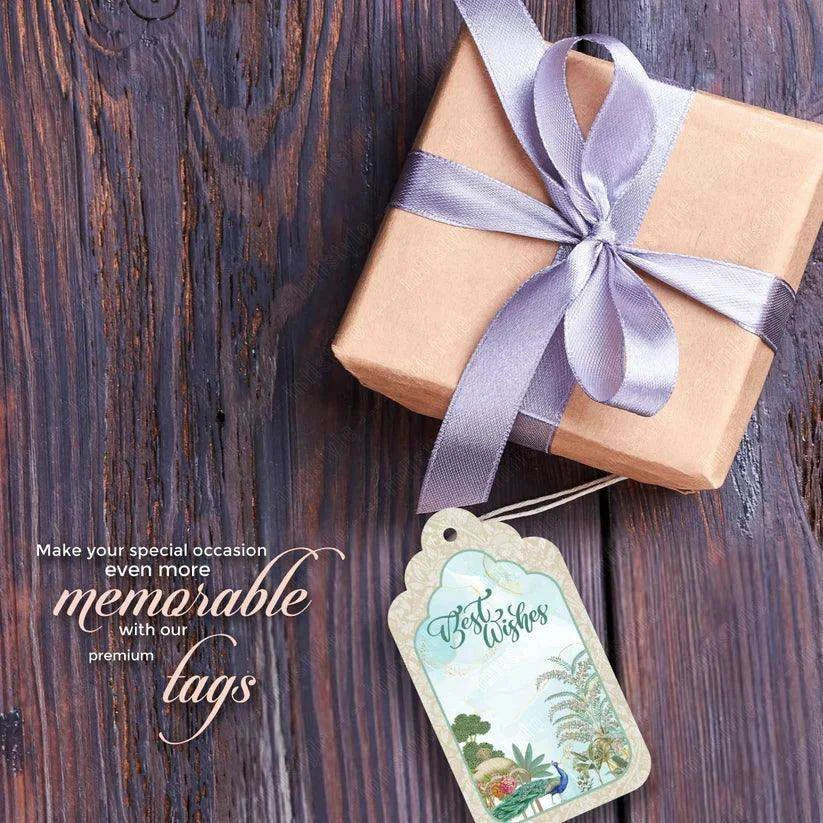 Luxe Personalised Gift Tags - Regal Feathers - Chatterbox Labels - Gift Tags