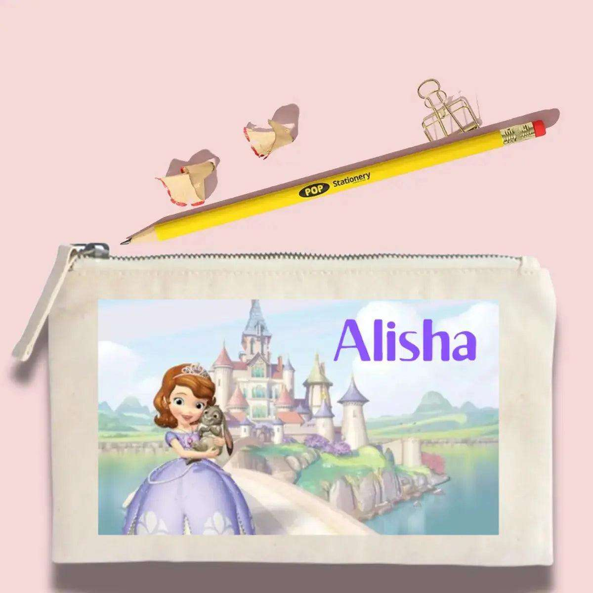 Return Gift - Personalised Pouch and Pencil - Chatterbox Labels - Pouch