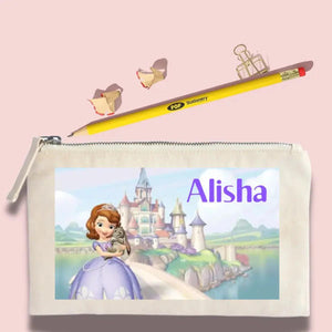 Custom Pencil Pouch - Sofia’s Royal Pouch Chatterbox Labels