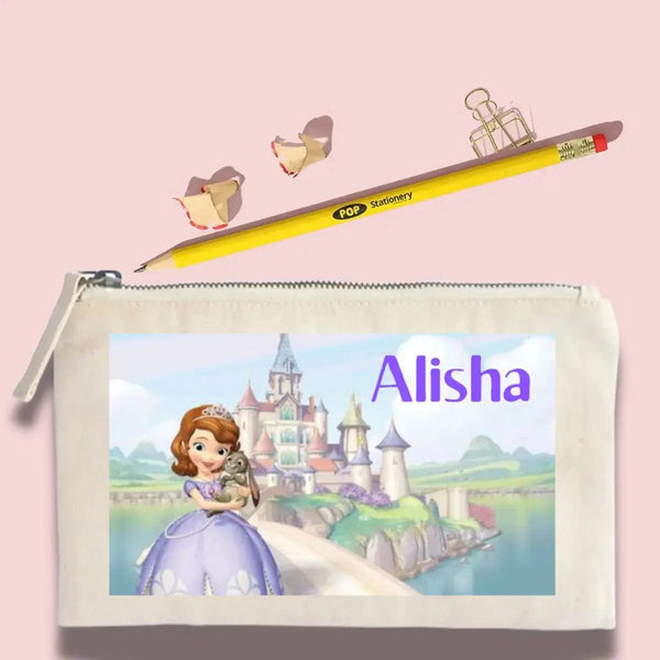 Custom Pencil Pouch - Sofia’s Royal Pouch Chatterbox Labels