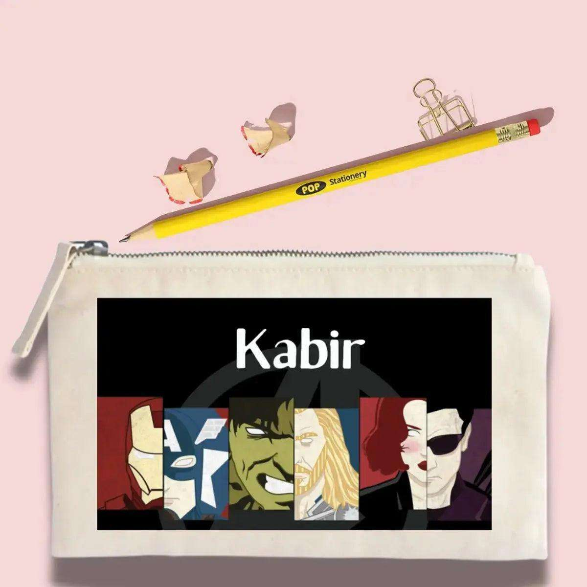 Return Gift - Personalised Pouch and Pencil - Chatterbox Labels - Pouch