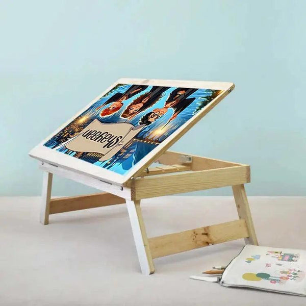 Custom Folding Desk - Harrys World Chatterbox Labels