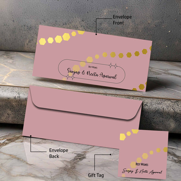 Personalised Money Envelopes - Rose Celebration - Set of 20