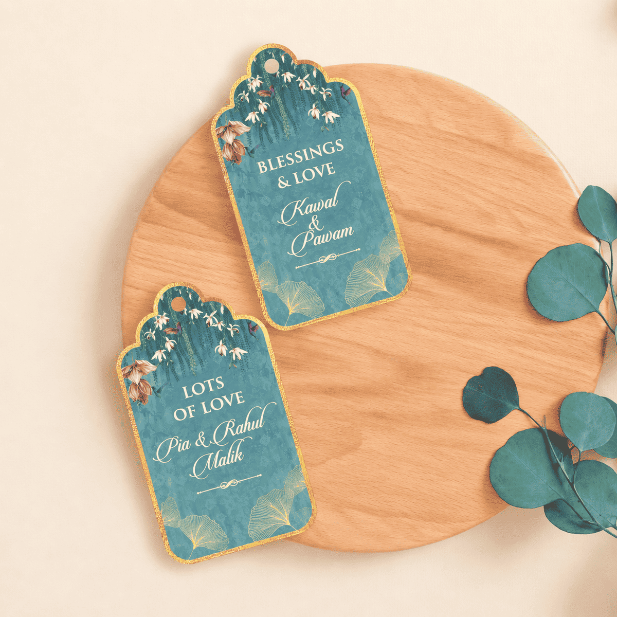 Luxe Personalised Gift Tags -Royal Blooms - Chatterbox Labels-Gift Tags