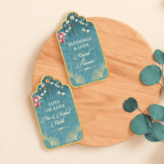 Luxe Personalised Gift Tags -Royal Blooms - Chatterbox Labels-Gift Tags
