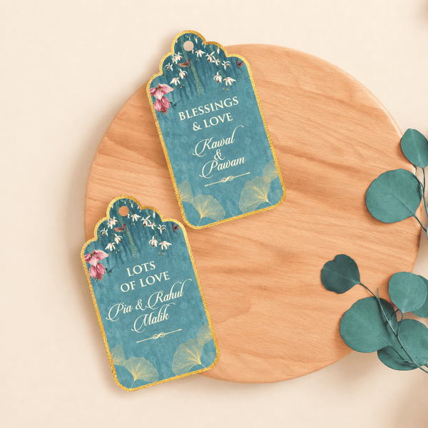 Luxe Personalised Gift Tags -Royal Blooms - Chatterbox Labels-Gift Tags