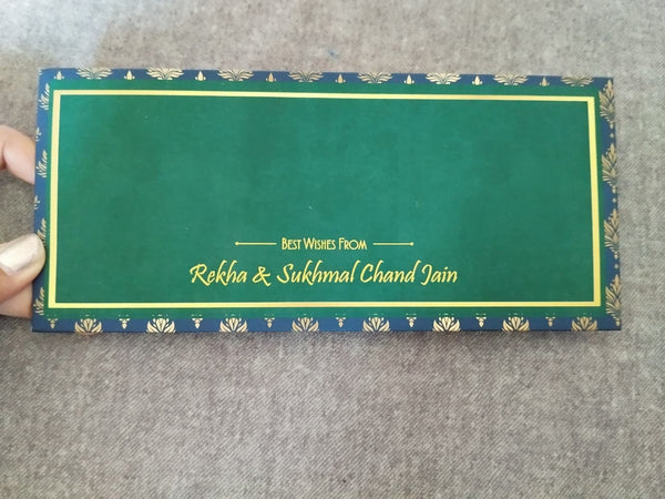 Personalised Money Envelopes - Royal Lotus Design - Chatterbox Labels - Envelopes