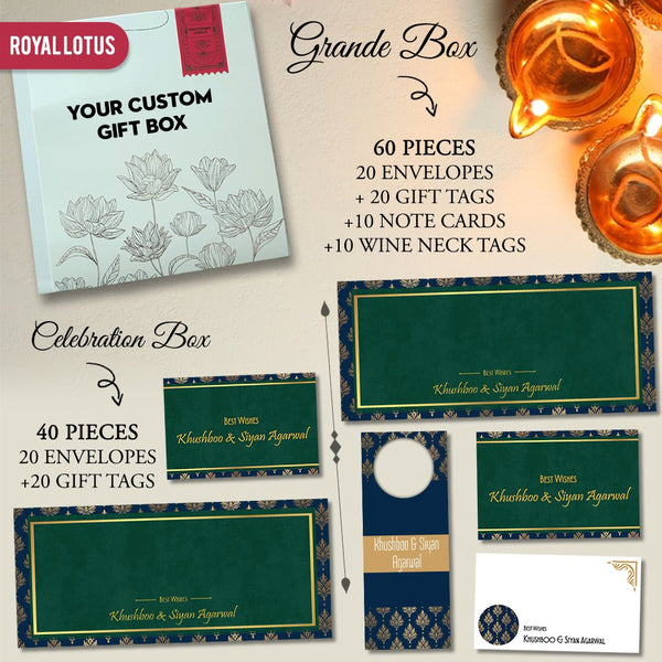 Diwali Gift Stationery Sets - Chatterbox Labels - Gift Tags