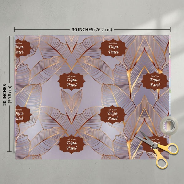 Custom Gift Wrapping Paper - Rustic Radiance Design - Chatterbox Labels - Wrapping Paper