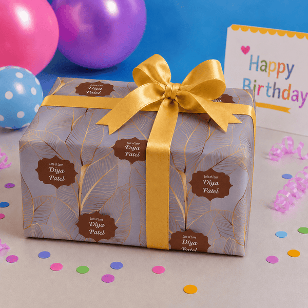 Custom Gift Wrapping Paper - Rustic Radiance Design - Chatterbox Labels - Wrapping Paper