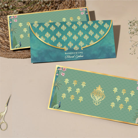Luxe Gold Foil Money Envelopes - Emerald Royale - Chatterbox Labels - Luxe Envelopes