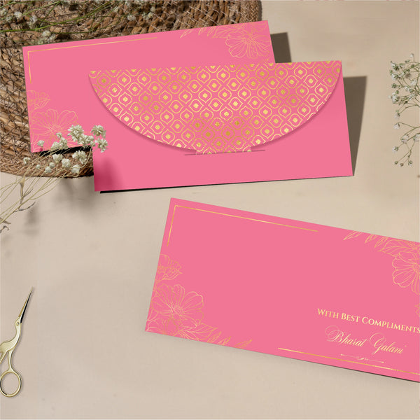 Luxe Gold Foil Money Envelopes - Royal Pink - Chatterbox Labels - Luxe Envelopes