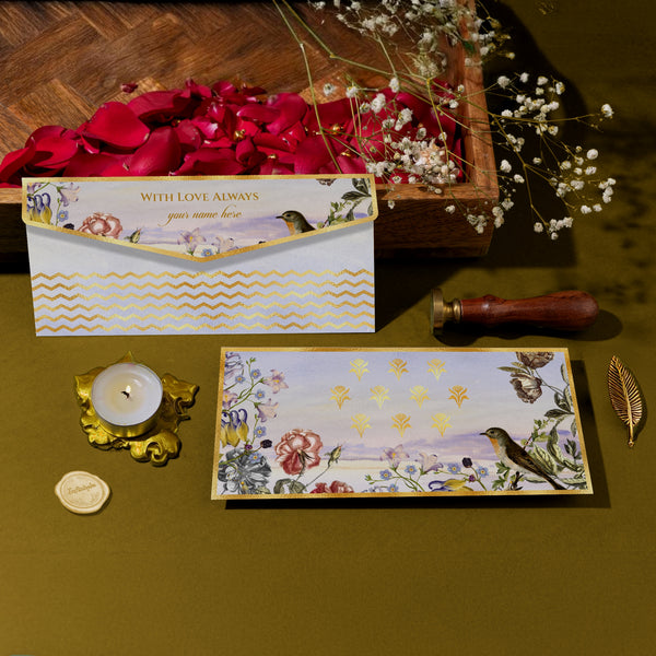 Luxe Money Envelopes -Birdsong Blossoms- Set of 20