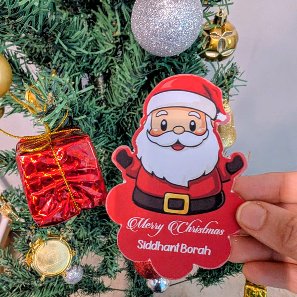 Custom Shape Christmas Gift Tags/Gift Labels - Red & Jolly - Chatterbox Labels - Gift Tags