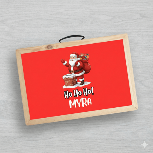 Custom Folding Desk - Christmas Theme - Chatterbox Labels - Folding Table