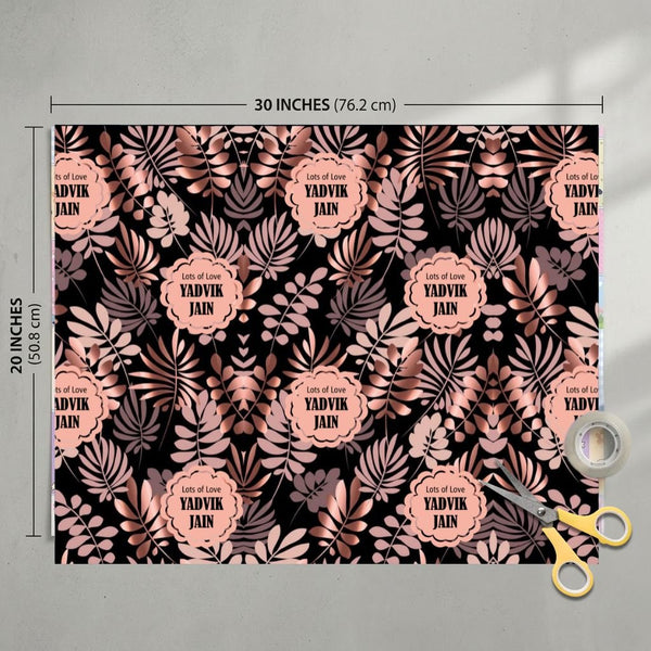 Custom Gift Wrapping Paper - Sapphire Garden Design - Chatterbox Labels - Wrapping Paper