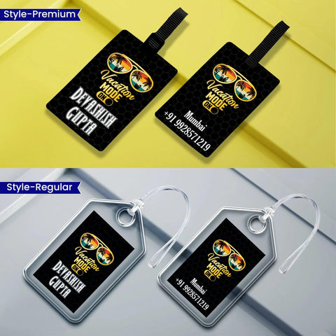 Set of 5 - Vacation Mode Design - Luggage Tags Chatterbox Labels