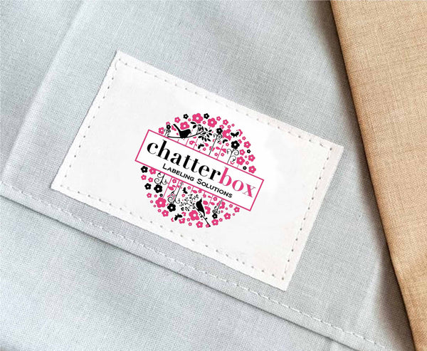 Sew On Fabric Labels for Clothing - Set of 50 Chatterbox Labels