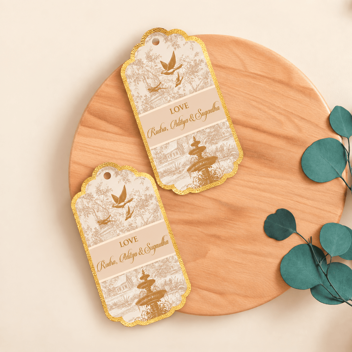 Luxe Personalised Gift Tags - Shahi Baug - Chatterbox Labels-Gift Tags
