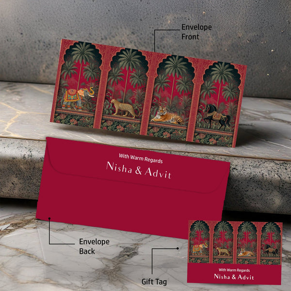 Personalised Money Envelopes - Shahi Jungle Design - Chatterbox Labels-Envelopes