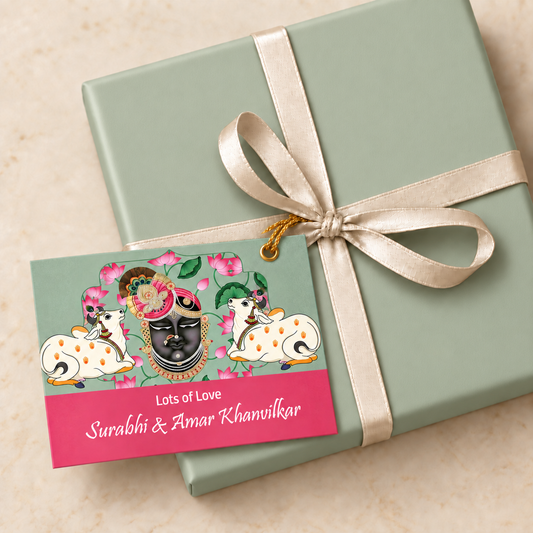 Gift tags / Gift Stickers - Shringar-e-Shreenathji  Design