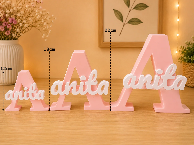 Personalised 3D Printed Name Stand for Branding & Gifting