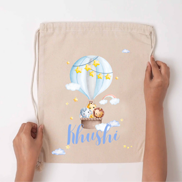 Custom Drawstring Bag - Sky Safari Chatterbox Labels