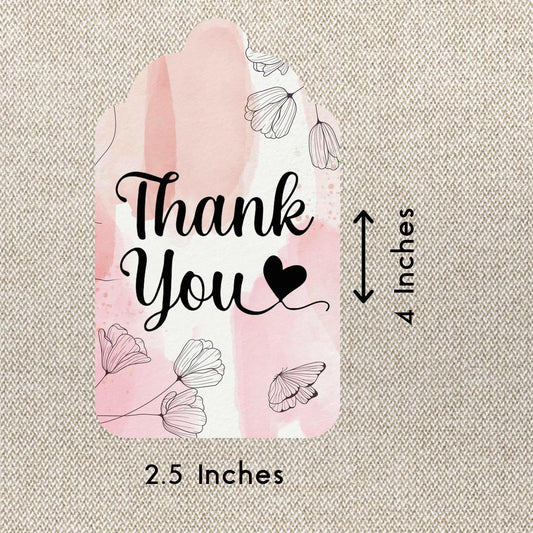 Personalised Thank You Cards - Soothing Gratitude - Set of 15 - Chatterbox Labels - Thank You Cards