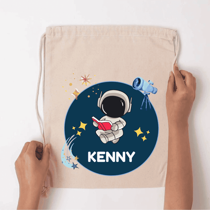 Custom Drawstring Bag - Space Ranger - Chatterbox Labels - Drawstring Bag