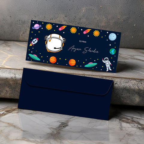 Personalised Money Envelopes - Space Theme - Set of 20 Chatterbox Labels