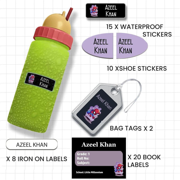 All You Need Label Pack - Set of 55 - SUPERHEROES - Chatterbox Labels - Value Packs