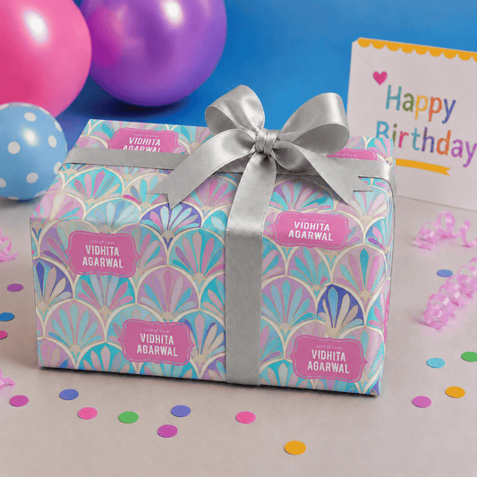 Custom Gift Wrapping Paper - Starlit Design - Chatterbox Labels - Wrapping Paper