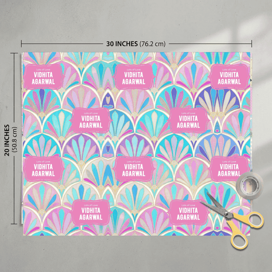 Custom Gift Wrapping Paper - Starlit Design - Chatterbox Labels - Wrapping Paper