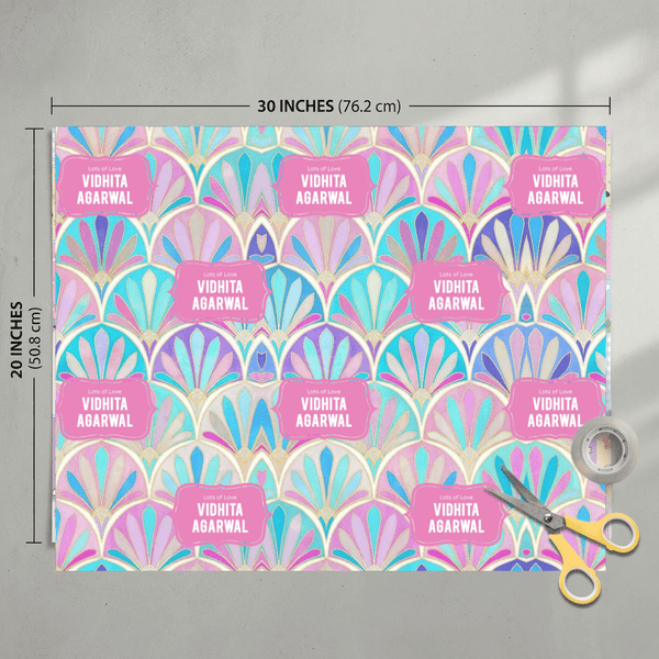 Custom Gift Wrapping Paper - Starlit Design - Chatterbox Labels - Wrapping Paper