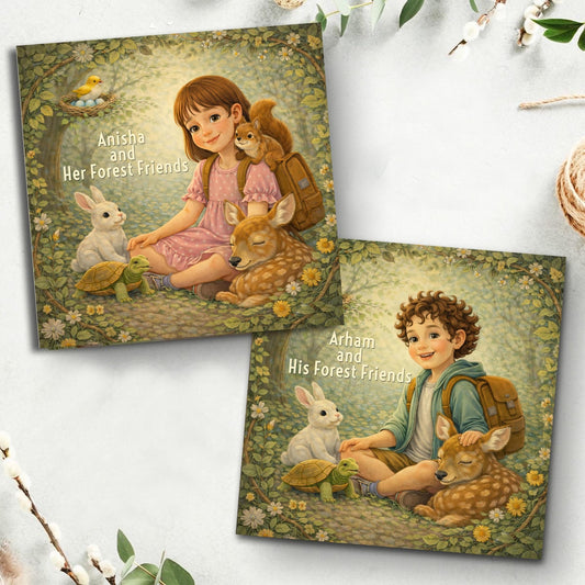 Personalised Jungle Animals Story Book for Kids - Chatterbox Labels - Books