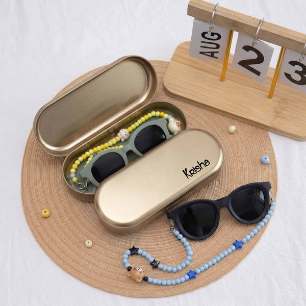 Personalised Tin Case for Sunglasses - Chatterbox Labels - Sunglass Case